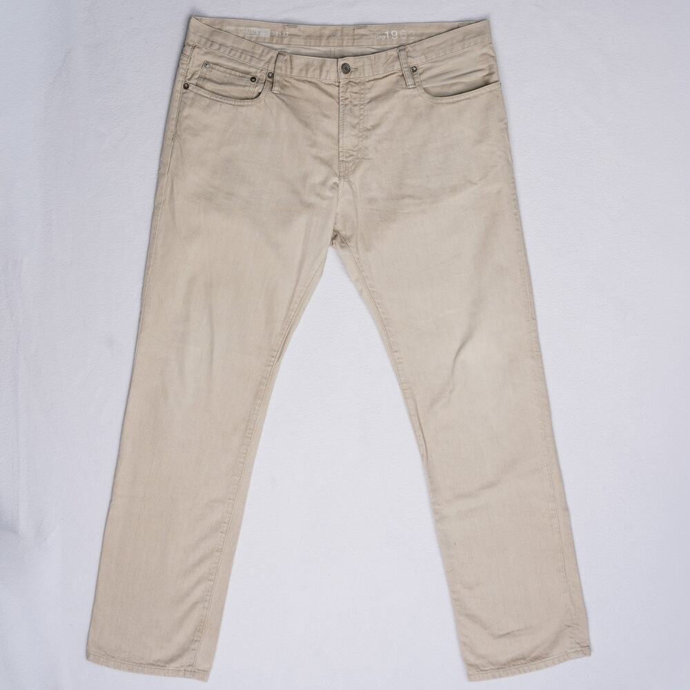 GAP 1969 Skinny Jeans Tan 38x32 Men's 100% Cotton Zip Fly Denim Pants